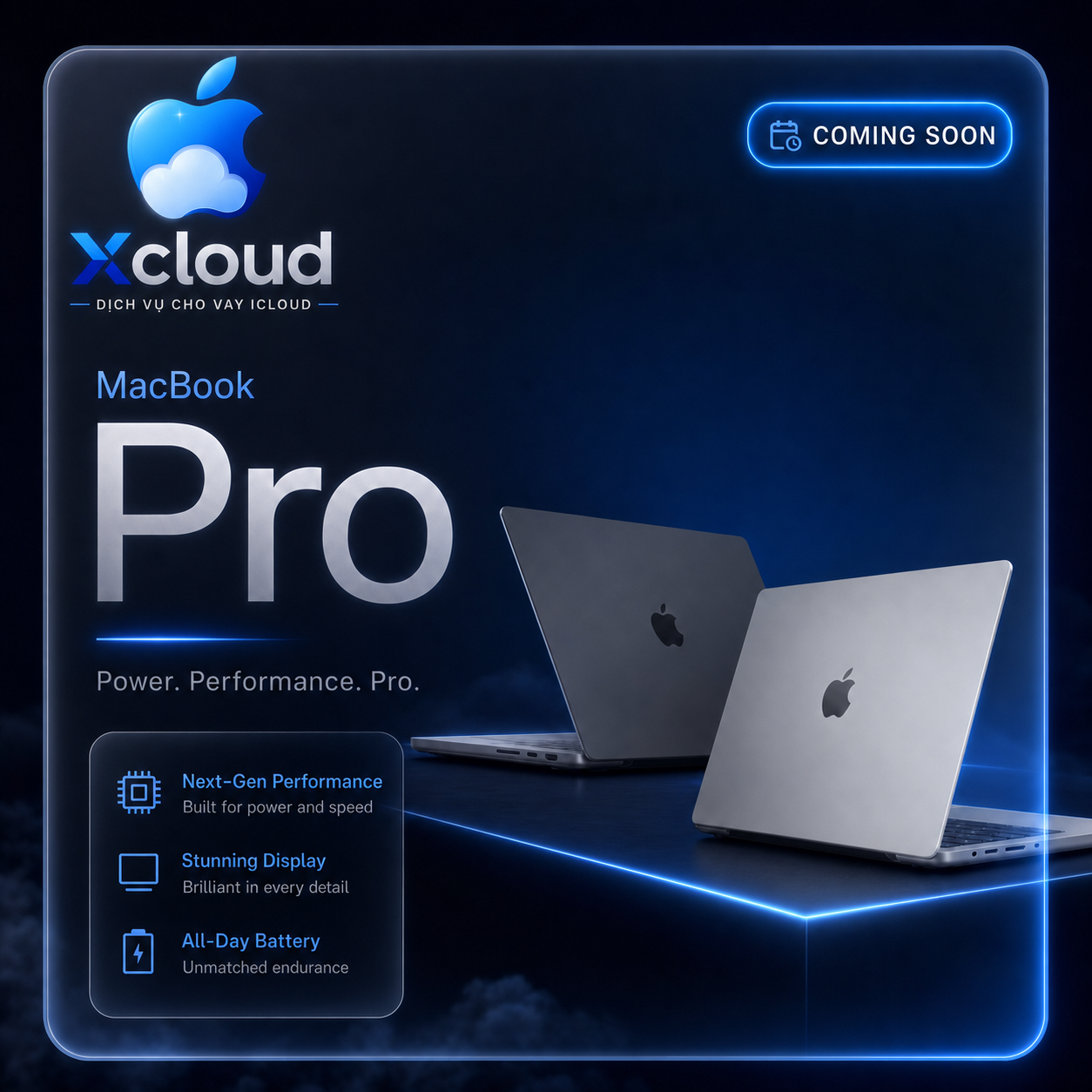 Goi vay MacBook Coming Soon
