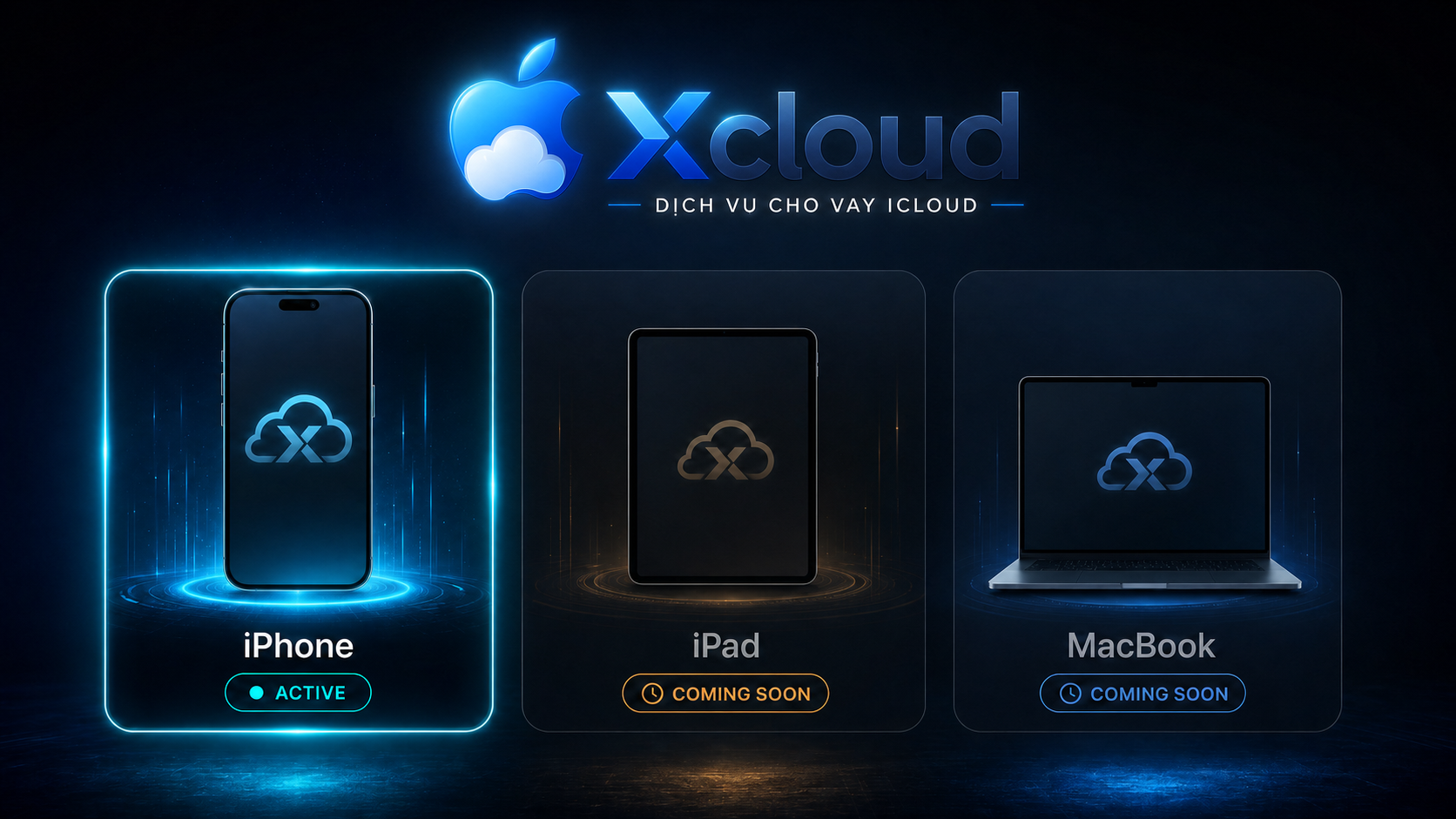 Thiet bi Apple Xcloud ho tro